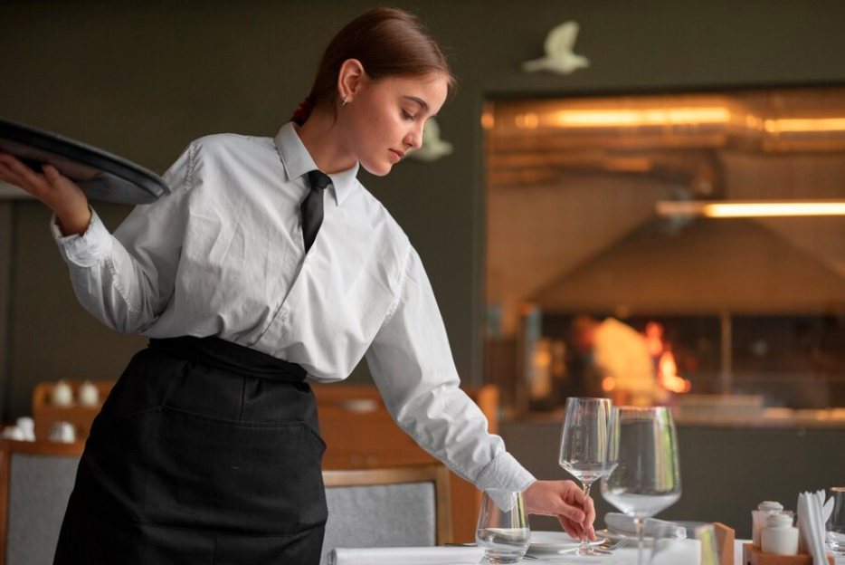 hôtelier créant son site vitrine en ligne