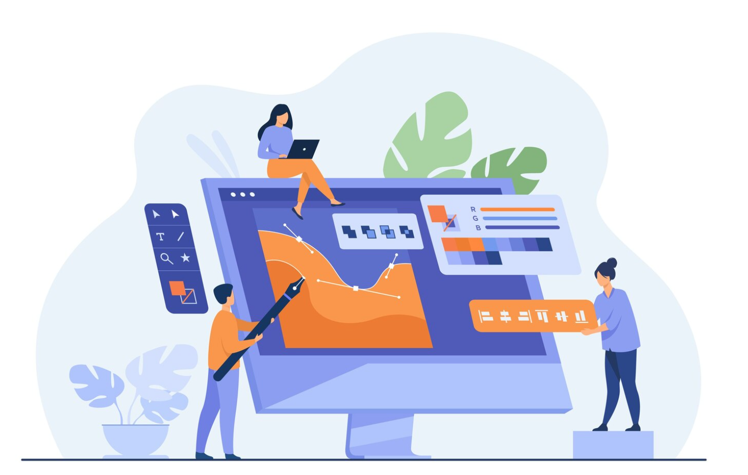 Illustrateur freelance créant son site vitrine pour exposer ses dessins